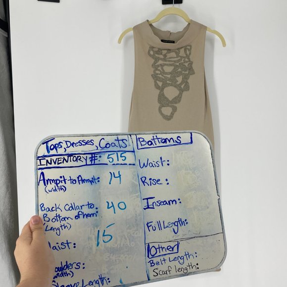 Sarah Pacini Creme bodycon high neck mini dress - Picture 15 of 16